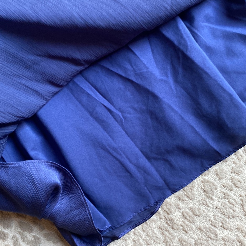 NWT Sachin + Babi Kayla Full-Length Satin Gown in Deep Cobalt, size 2 - Picture 7 of 12